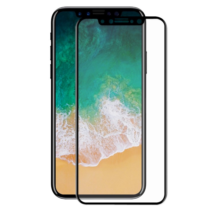 HAT PRINCE for iPhone 8 0.2mm 3D Curved Carbon Fiber Edges Full Size Tempered Glass Screen Protector - Black-2