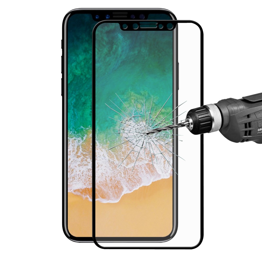 HAT PRINCE for iPhone 8 0.26mm 2.5D Full Coverage Tempered Glass Screen Protector Film - Black-1