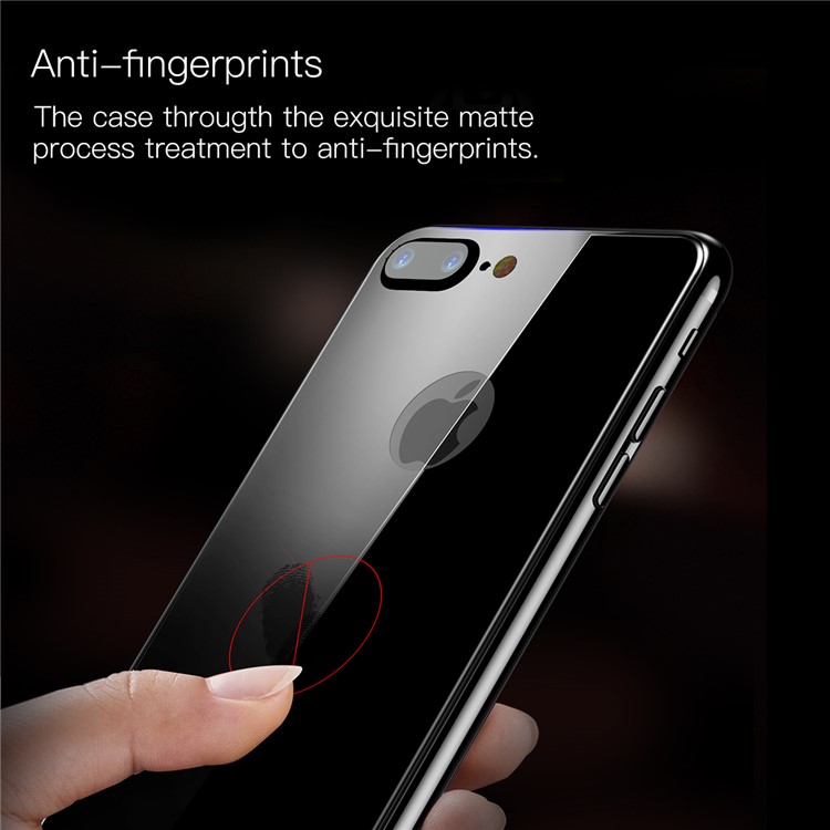 BASEUS Matte 0.33mm 3D Tempered Glass Back Protector for iPhone 8 / 7 4.7 inch - Black-5