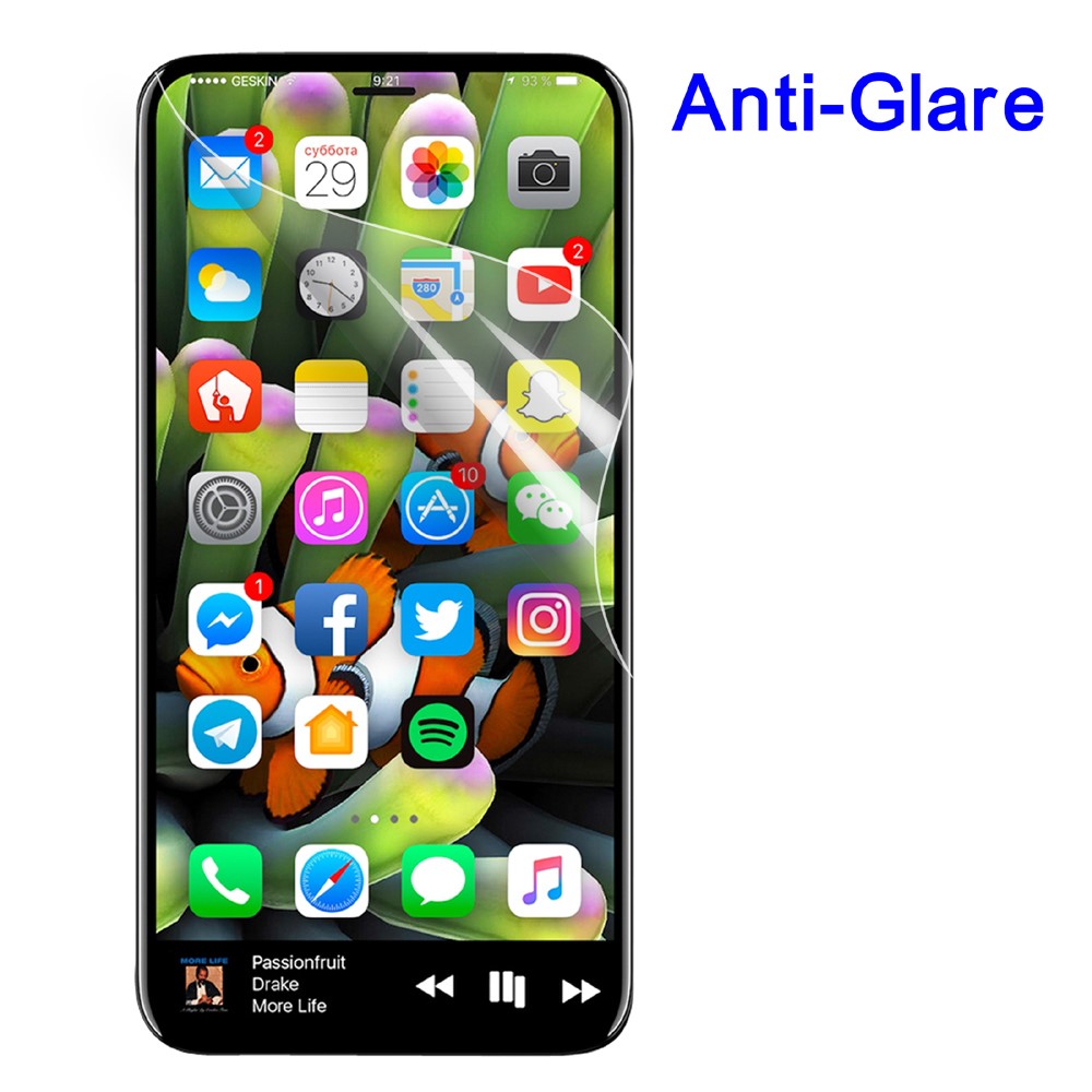 Para O Iphone XS / X 5.8 Polegadas Fosco Anti-reflexo Filme Protetor De Tela LCD (pacote Preto)-1
