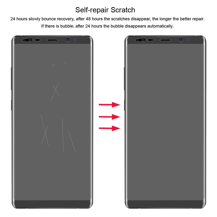 HAT PRINCE 0.1mm Full Coverage Soft Screen Protector Film for Samsung Galaxy Note 8 SM-N950-3