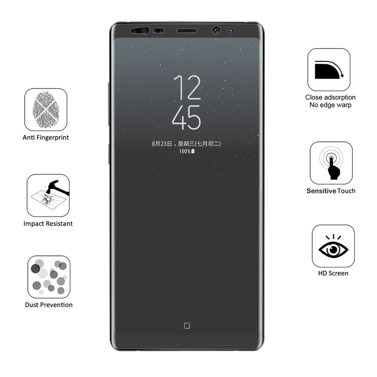 HAT PRINCE 0.1mm Full Coverage Soft Screen Protector Film for Samsung Galaxy Note 8 SM-N950-5