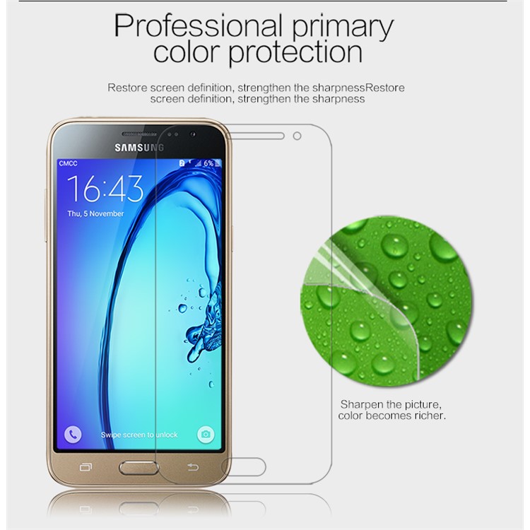 NILLKIN anti-Protetor de tela HD de impressão digital para Samsung Galaxy J3-4