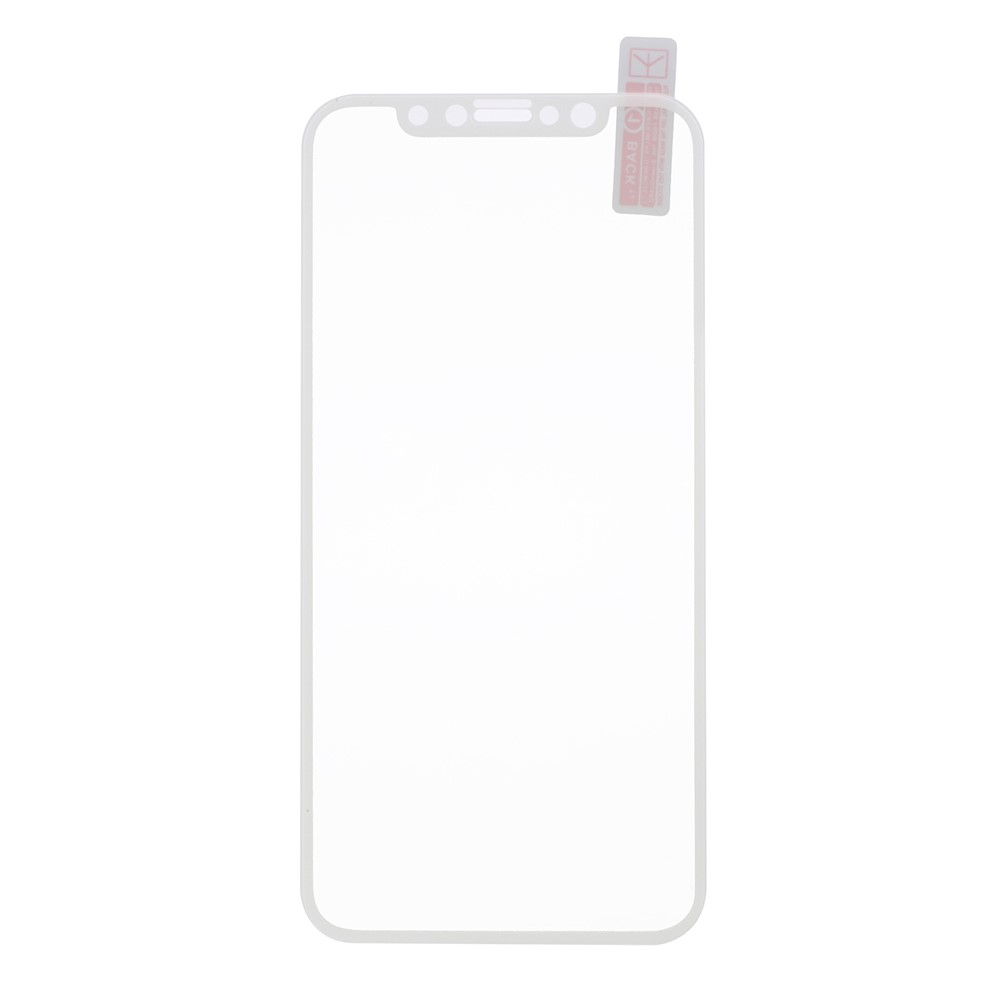 Silk Print Complete Cover Tempered Glass Screen Protector Film for iPhone Xs / X/10 5.8-inch - White-1