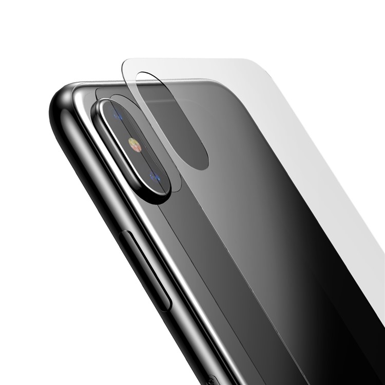 Basis -seidendruck Nicht Komplett Bedeckt Vollkleber Fermischem Gla Back Guard Film Für Iphone XS / X 5,8 Zoll - Transparent