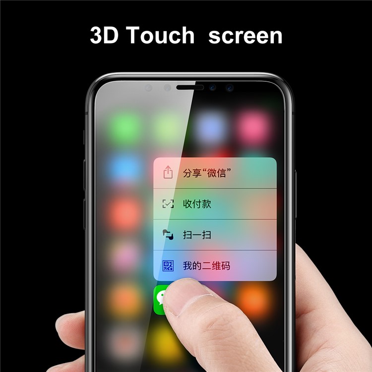 BASEUS for iPhone Xs / X/10 5.8-inch 0.15mm Full Glue Secondary Hardening Anti-blue-ray Tempered Glass Screen Protector Guard-13