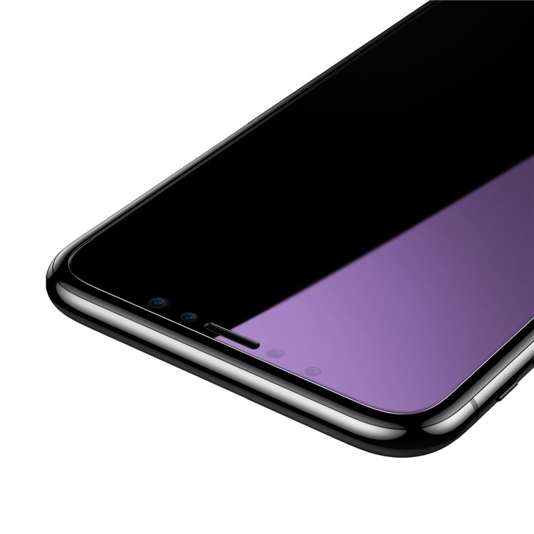 BASEUS for iPhone Xs / X/10 5.8-inch 0.15mm Full Glue Secondary Hardening Anti-blue-ray Tempered Glass Screen Protector Guard-4