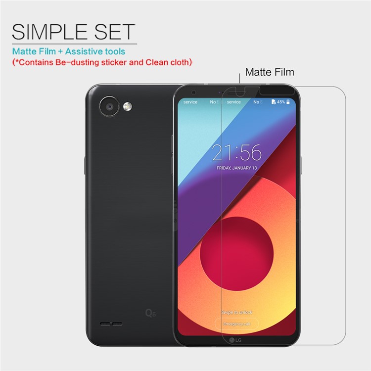 NILLKIN for LG Q6 / Q6 Plus Matte Anti-scratch Mobile Screen Protector Film-5