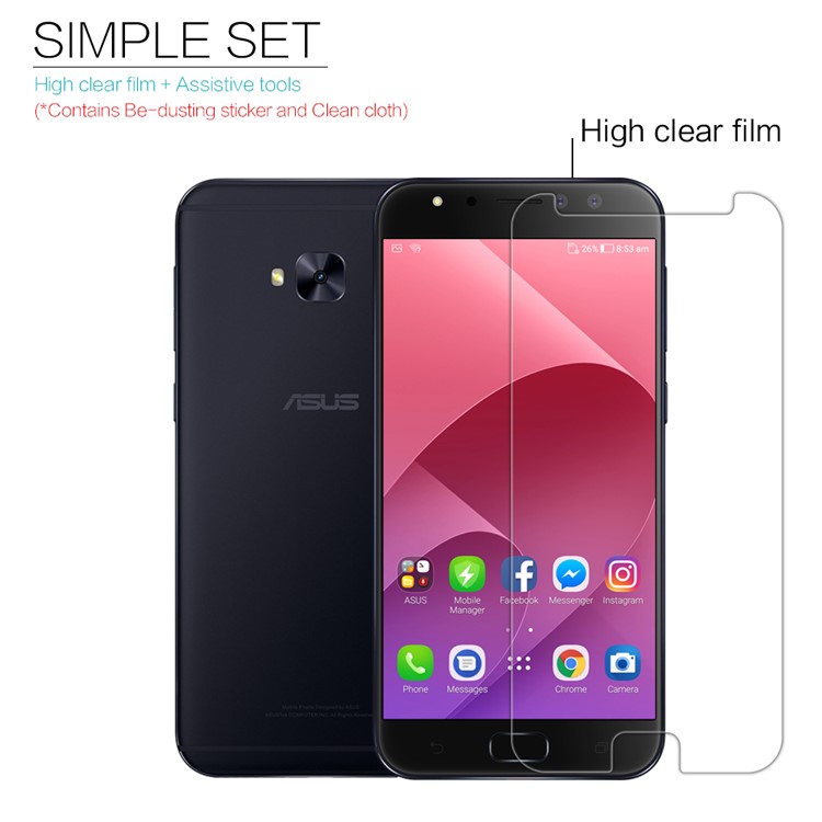 NILLKIN HD Clear Anti-fingerprint LCD Screen Film for Asus Zenfone 4 Selfie Pro ZD552KL-5