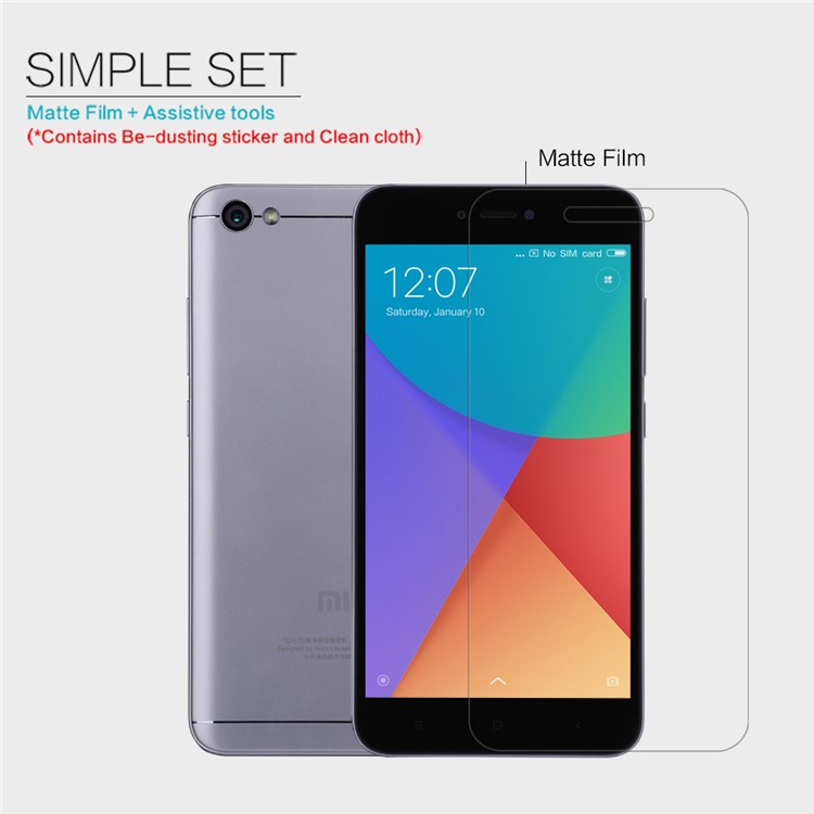 NILLKIN for Xiaomi Redmi Note 5A Matte Anti-scratch LCD Screen Protector Film-5