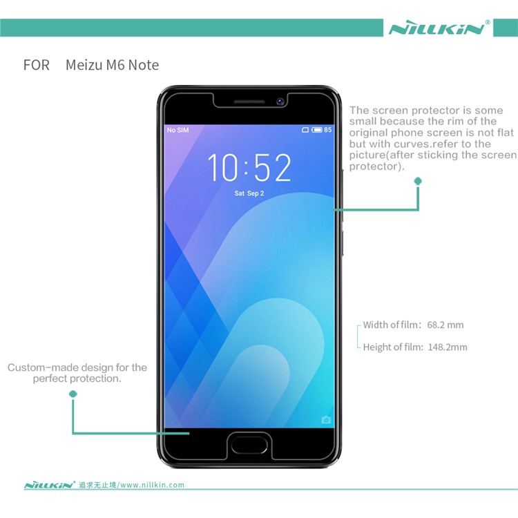 NILLKIN Matte Anti-scratch LCD Screen Protective Film for Meizu M6 Note-6