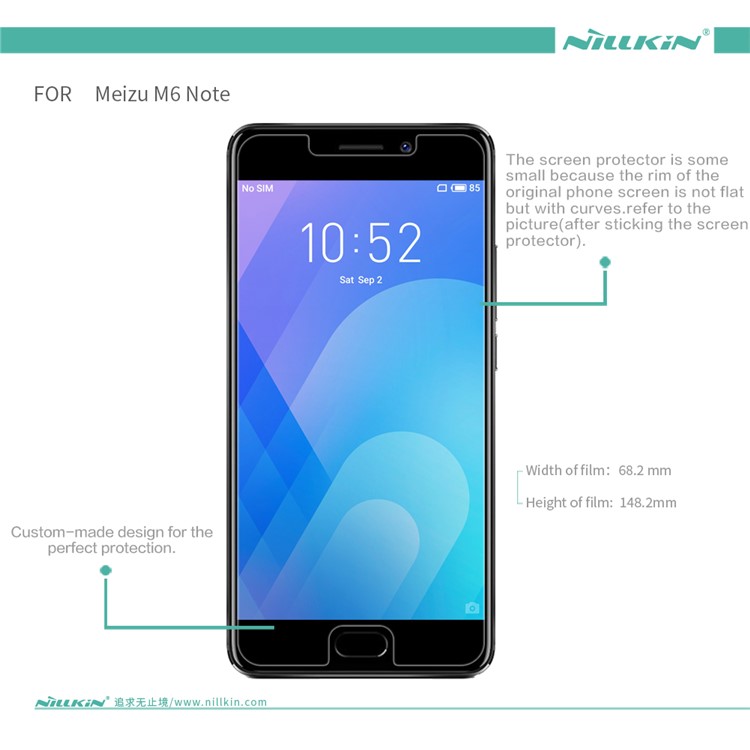 Nillkin Matt Anti-scratch Lcd-bildschirmschutzfilm Für Meizu M6 Note-6