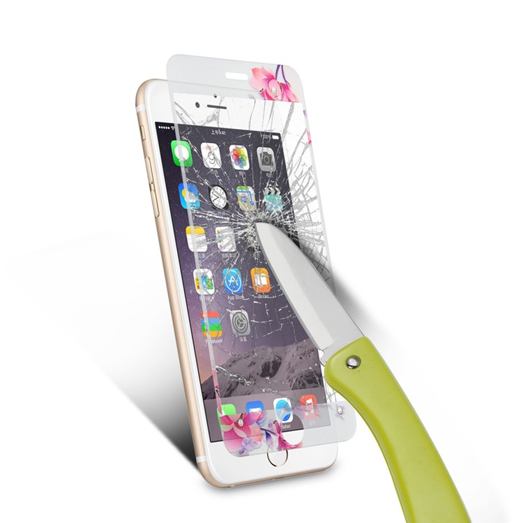 Embossing Front + Back Tempered Glass Films for iPhone 6s Plus / 6 Plus - Plum Blossom-5