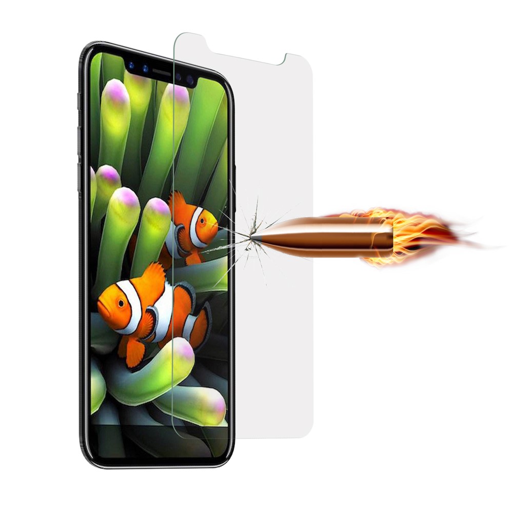 ANGIBABE 2.5D 0.3mm Tempered Glass Protector Guard for iPhone Xs / X/10 5.8-inch - Transparent-3