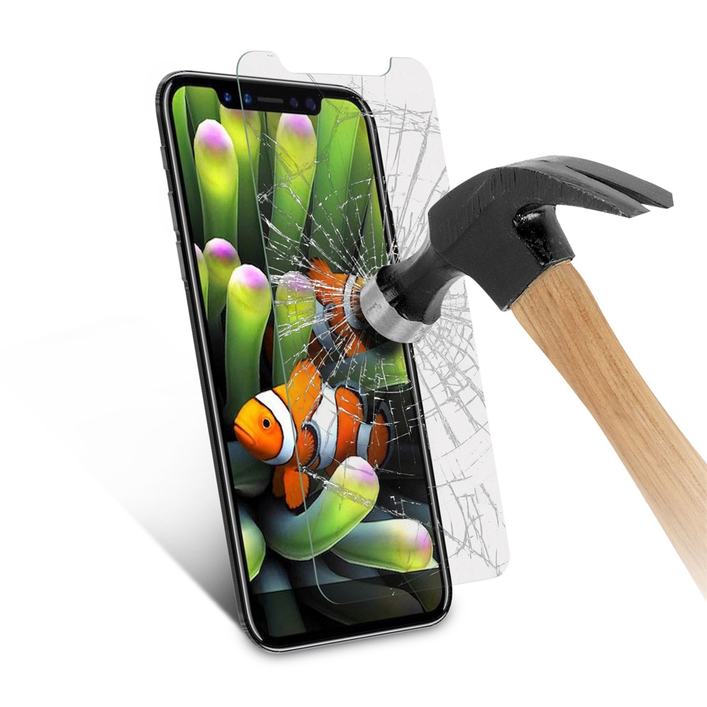 ANGIBABE 2.5D 0.3mm Tempered Glass Protector Guard for iPhone Xs / X/10 5.8-inch - Transparent-6