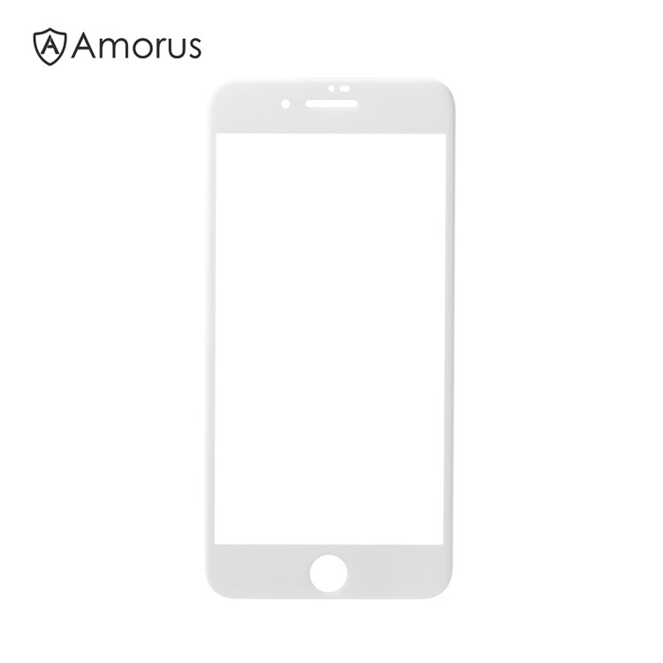 AMORUS 0.3mm 3D Curved Complete Cover protetor de tela de vidro temperado para iPhone 8 Plus - branco-1