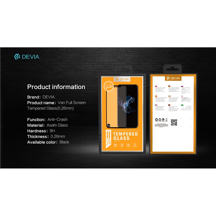 DEVIA Soft Edges 3D Tempered Glass Full Screen Protection Film for iPhone XS / X 5.8 inch-6