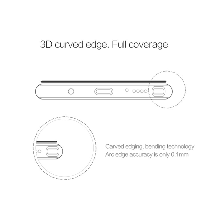 NILLKIN 3D Anti-explosion CP+ Max Full Size Tempered Glass Screen Protector Film for Samsung Galaxy Note 8 SM-N950-5
