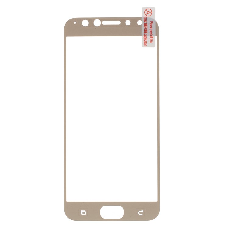Silk Print Complete Covering Tempered Glass Screen Guard Film for Asus Zenfone 4 Selfie Pro ZD552KL - Gold-2