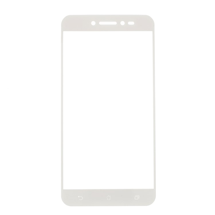 Full Coverage Silk Print Tempered Glass Screen Protector Film for Asus Zenfone Live ZB501KL - White-1