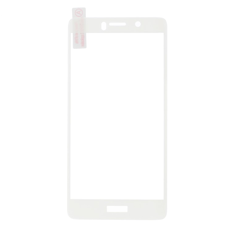 For Huawei Honor 6x (2016) Silk Print Full Screen Tempered Glass Film - White-1