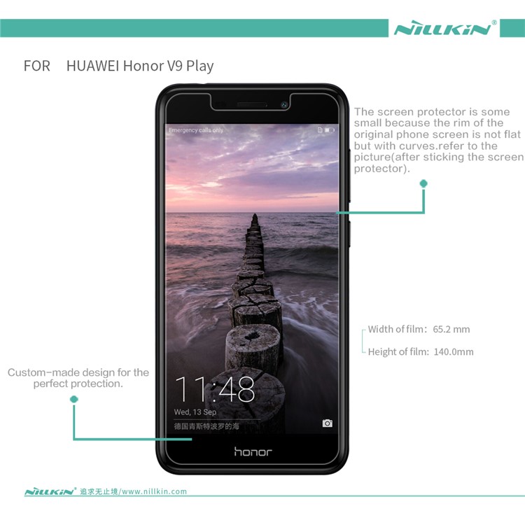 NILLKIN HD Clear Anti-fingerprint LCD Screen Protector Film for Huawei Honor 6C Pro / V9 Play-6