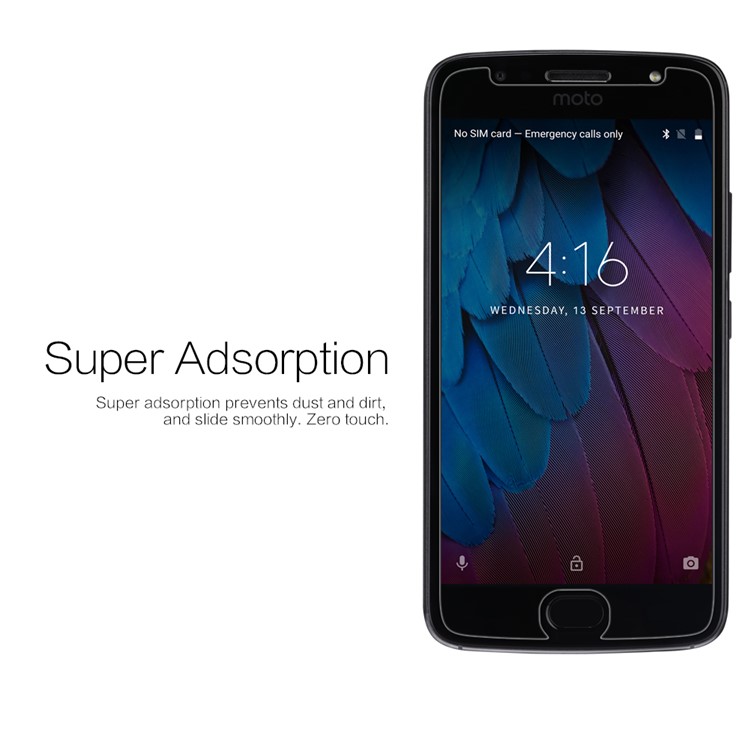 NILLKIN HD Clear Anti-fingerprint LCD Screen Guard Film for Motorola Moto G5S-3