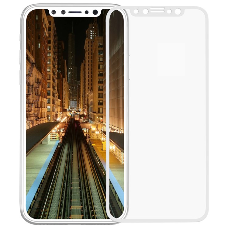 MOMAX 0.2mm Full Size Anti-explosion Tempered Glass Film for iPhone XS / X 5.8-inch - White-1