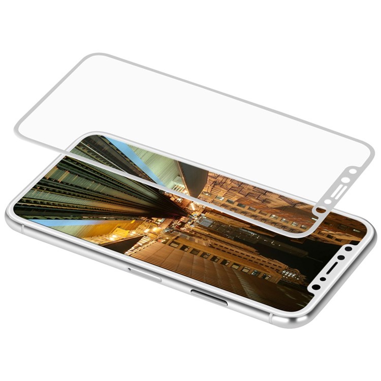 MOMAX 0.2mm Full Size Anti-explosion Tempered Glass Film for iPhone XS / X 5.8-inch - White-5