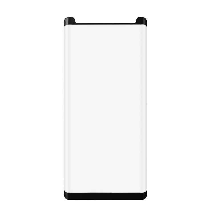 ANGIBABE 0.3mm Electroplated 3D Curved Full Screen Tempered Glass Protector for Samsung Note 8 SM-N950 - Black-2