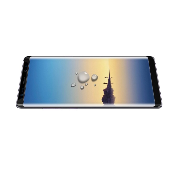 ANGIBABE 0.3mm Electroplated 3D Curved Full Screen Tempered Glass Protector for Samsung Note 8 SM-N950 - Black-4
