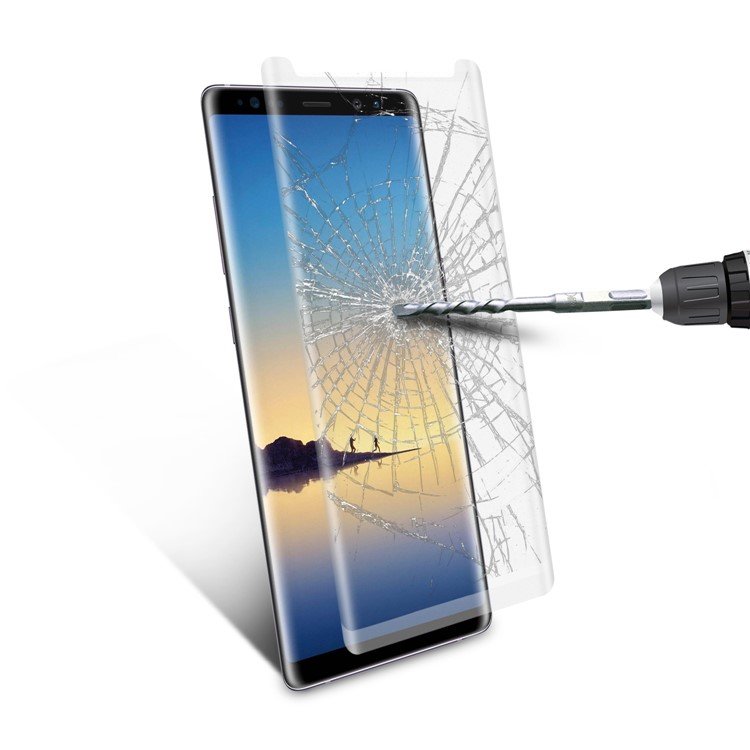 ANGIBABE for Samsung Note 8 SM-N950 Plated 3D Curved Complete Screen Tempered Glass Protector - Translucent-10