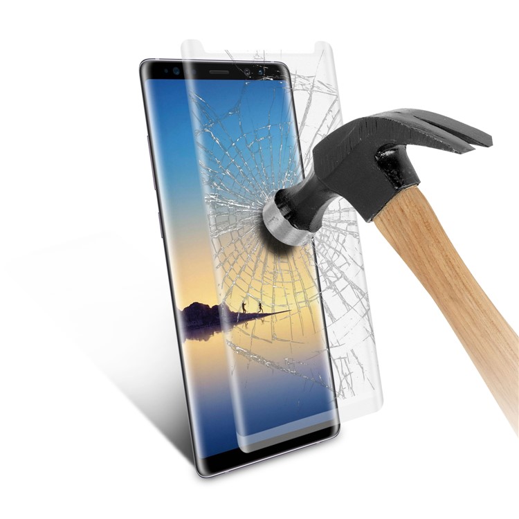 ANGIBABE for Samsung Note 8 SM-N950 Plated 3D Curved Complete Screen Tempered Glass Protector - Translucent-9