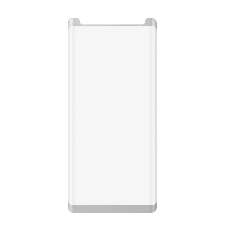 ANGIBABE Electroplated 3D Curved Full Mobile Tempered Glass Protector Film for Samsung Note 8 SM-N950 - Silver-2