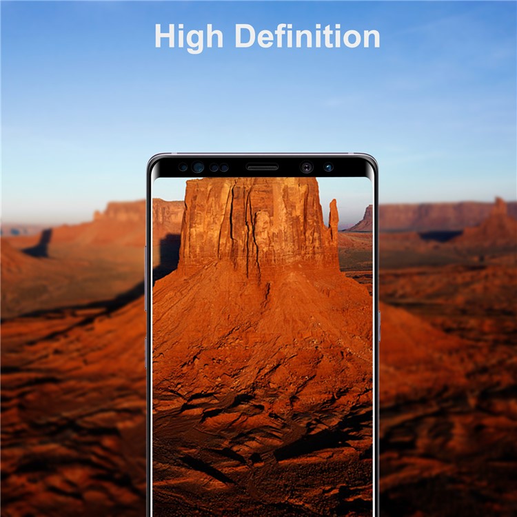 ANGIBABE 0.1mm Full Cover Plated Curved Soft PET Front + Back Screen Protector Film for Samsung Galaxy Note 8 SM-N950 - Black-6
