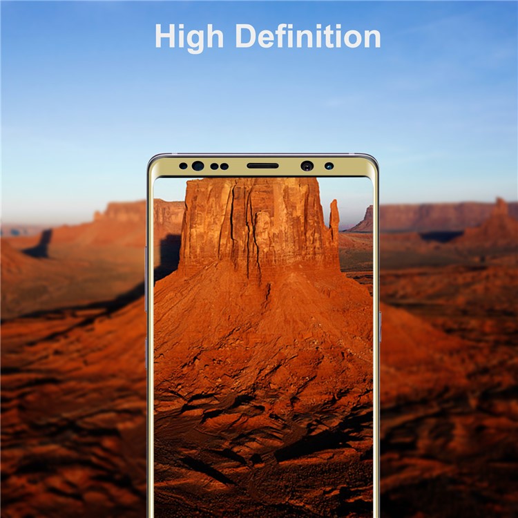 ANGIBABE 0.1mm Full Covering Plated Curved Soft PET Front + Back Screen Protector Film for Samsung Galaxy Note 8 SM-N950 - Gold-6