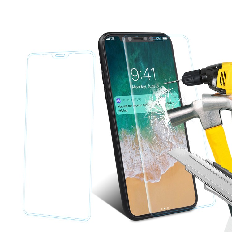 ANGIBABE 0.3mm Complete Size Curved Silk Print Mobile Tempered Glass Protector for Samsung Galaxy Note 8 SM-N950 - Transparent-11