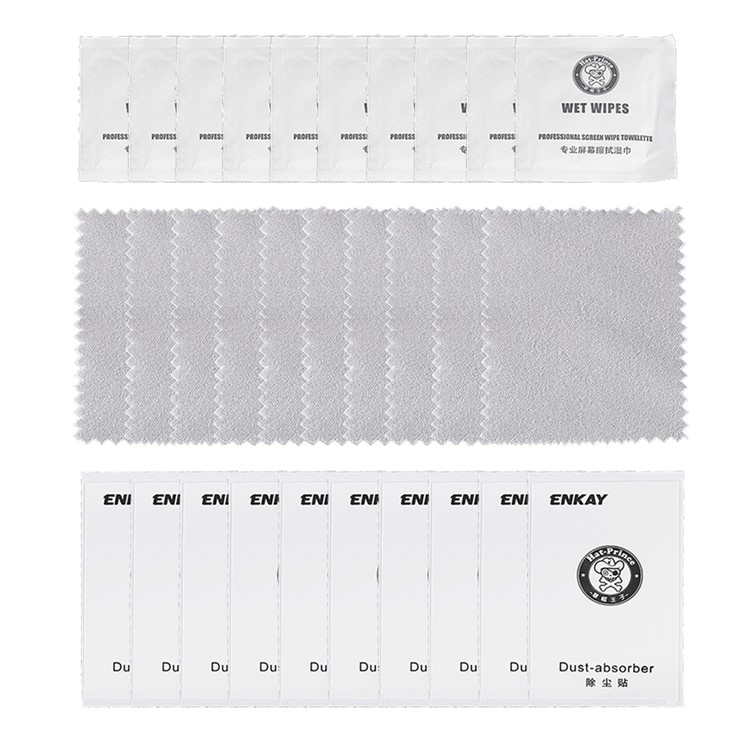 ENKAY 10pcs / Set Iphone 7 Plus / Iphone 8 Plus Ausgeglichenes Glasschirmschützer 0.26mm 9H 2.5D Bogenrand-8