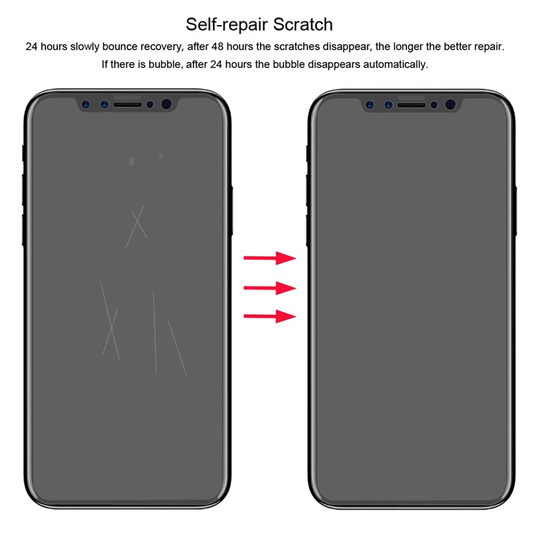 HAT PRINCE 0,1 Mm Voller Schutzfolie Für IPhone X / 10 5,8 Zoll-9