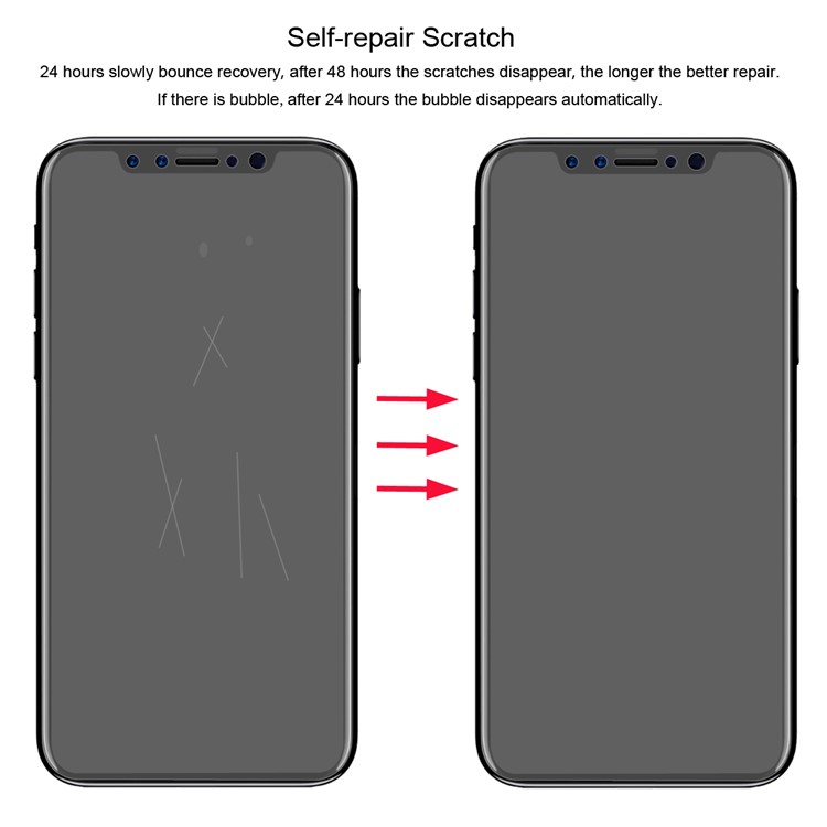 Hat Prince 0.1mm Cobertura Full Soft Screen Protector Filme Para Iphone (2019) 5.8 " / Xs. / X 5,8 Polegadas