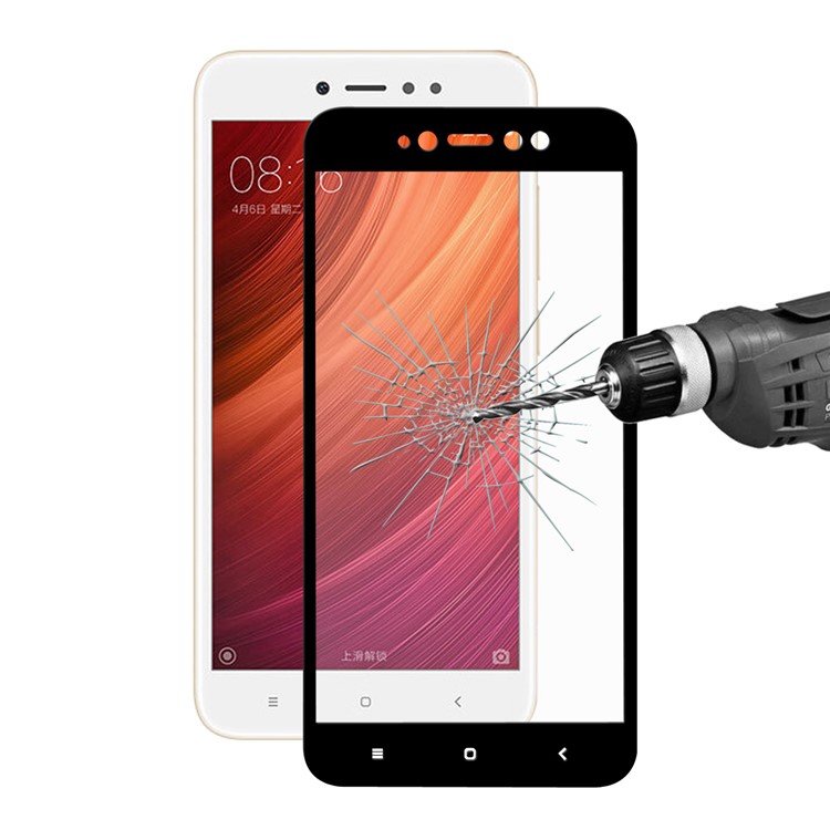 HAT PRINCE 0.26mm 9H Full Covering Tempered Glass Screen Protector for Xiaomi Redmi Note 5A/5A Prime - Black-1