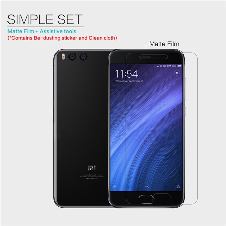NILLKIN Matte Anti-scratch Mobile Screen Protector Film for Xiaomi Mi Note 3-5