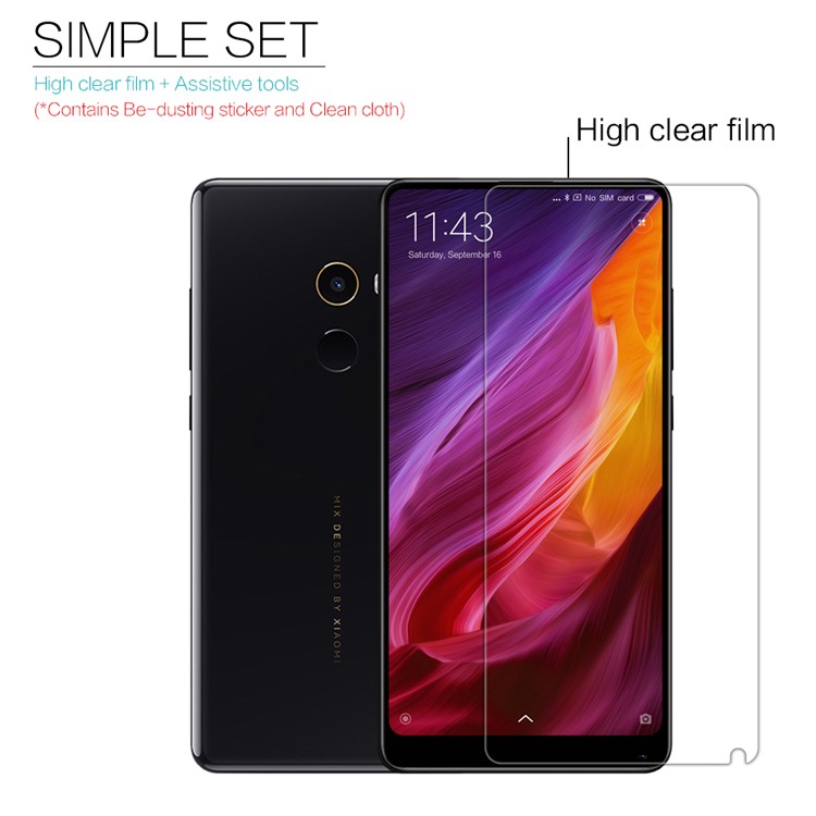 NILLKIN HD Clear Screen Guard Anti-fingerprint Protector Film for Xiaomi Mi Mix 2-5