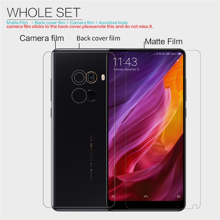 NILLKIN Matte Anti-scratch Screen Protector Film for Xiaomi Mi Mix 2-5