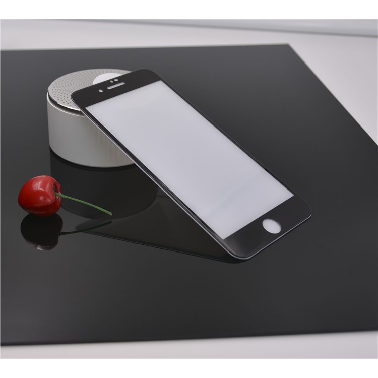 PDGD Silk Print 3D 0.3mm Curved Full Size Tempered Glass Screen Protector for iPhone 8 4.7inch - Black-4
