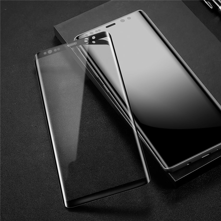 BASEUS 0.3mm 3D Gebogene Voller Bildschirm Ausgeglichenes Glasschutz Für Samsung Galaxie Anmerkung 8 SM-N950 - Schwarz-4