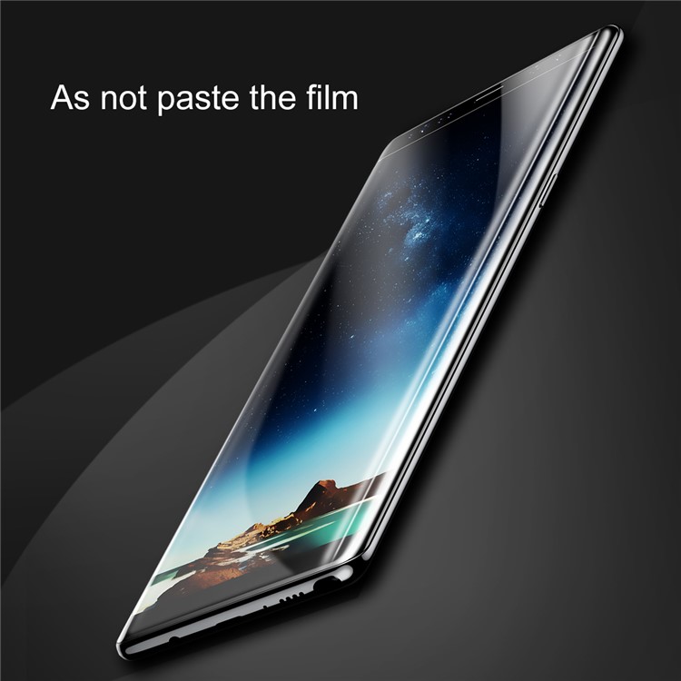 BASEUS 0.3mm 3D Gebogene Voller Bildschirm Ausgeglichenes Glasschutz Für Samsung Galaxie Anmerkung 8 SM-N950 - Schwarz-7
