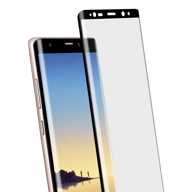 MOMAX 0.3mm 3D Anti-explosion Full Screen Coverage Tempered Glass Film for Samsung Galaxy Note 8 SM-N950 - Black-4