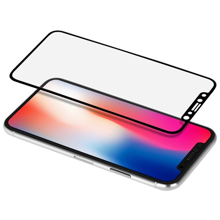 MOMAX 0.3mm 3D Cover Cover Anti-explosão Tempered Glass Guard Film para iPhone X - negro-5