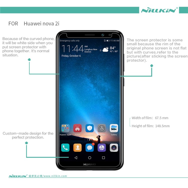 NILLKIN Anti-scratch Matte Screen Protector Shield Film for Huawei nova 2i / Maimang 6-6